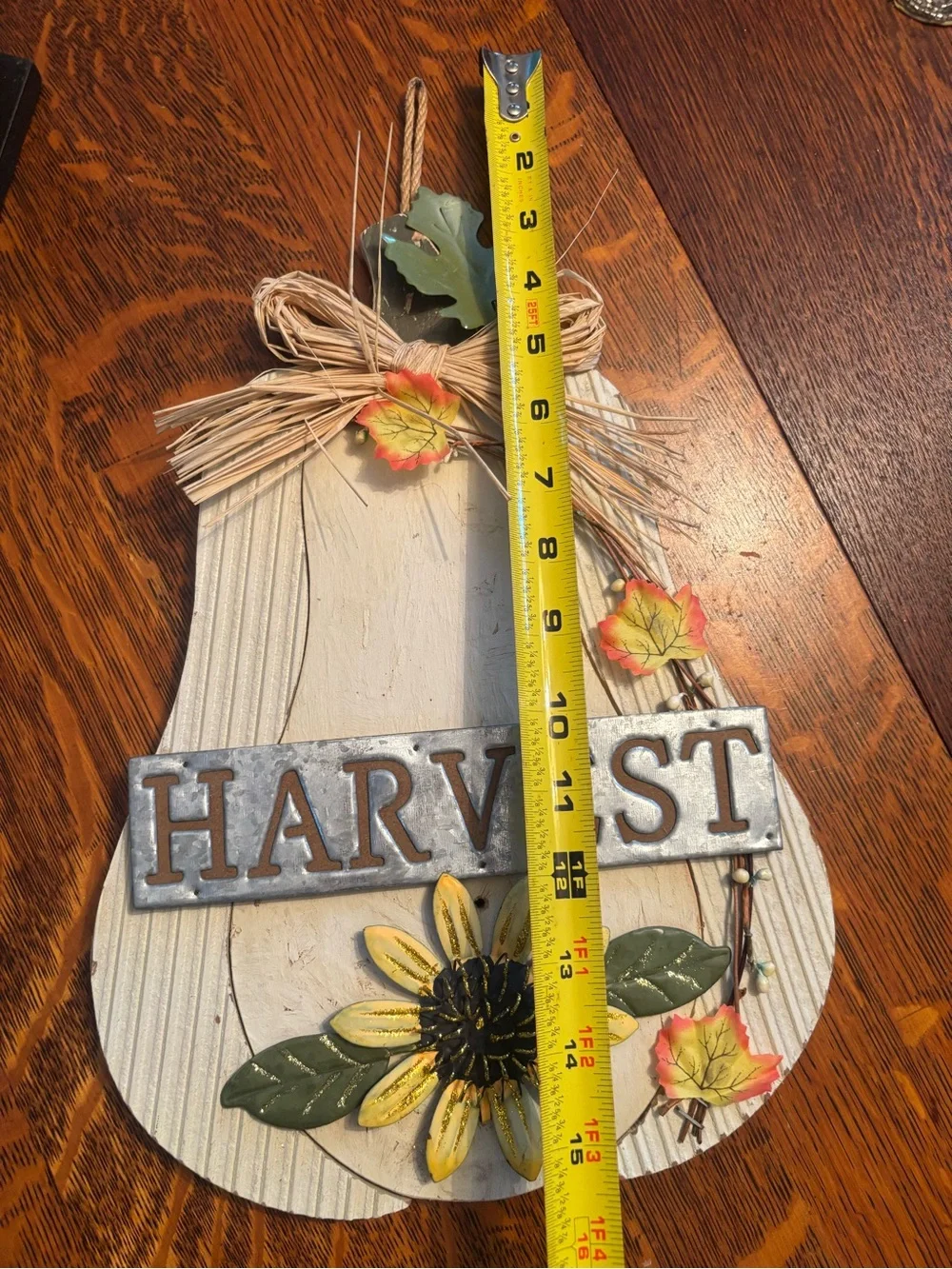 Harvest Sunflower Fall Wall Decor - Neutral, Yellow, Green